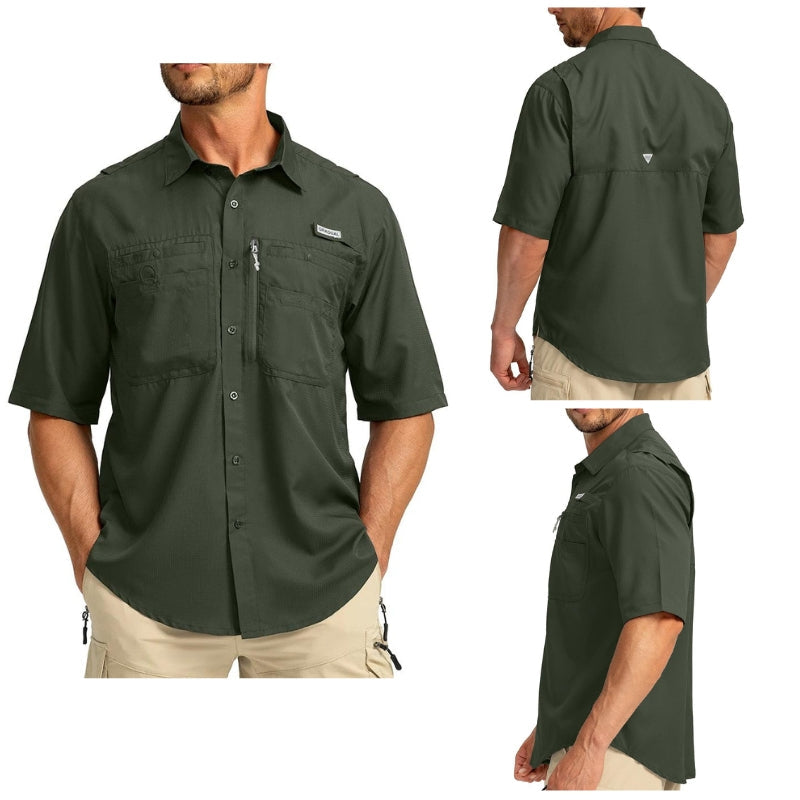 Camisa Manga Curta Masculina UPF 50+ Montevie