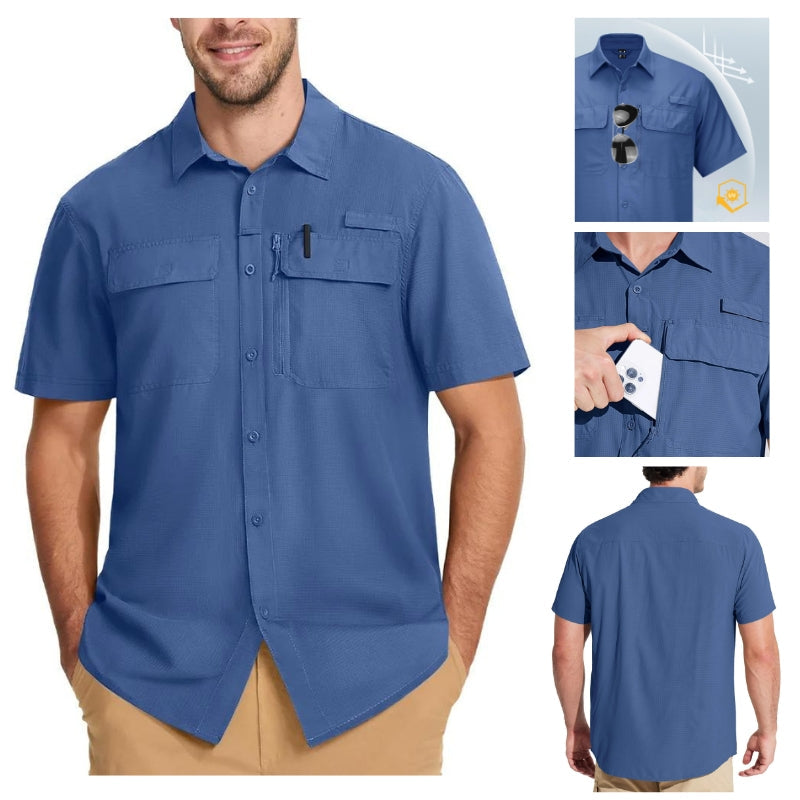 Camisa Masculina Manga Curta Valt Montevie