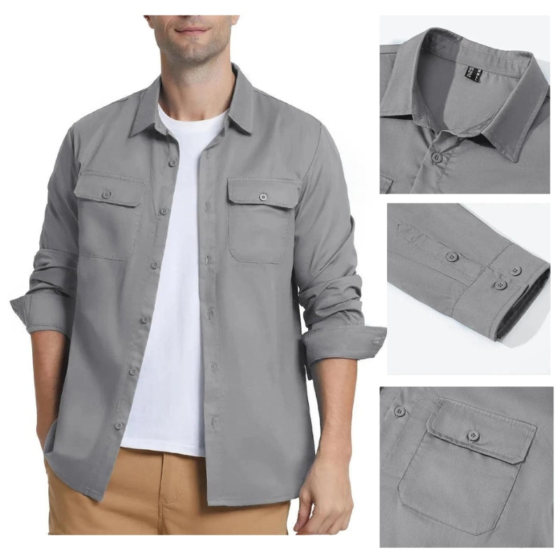 Camisa Masculina Manga Longa Joli Montevie