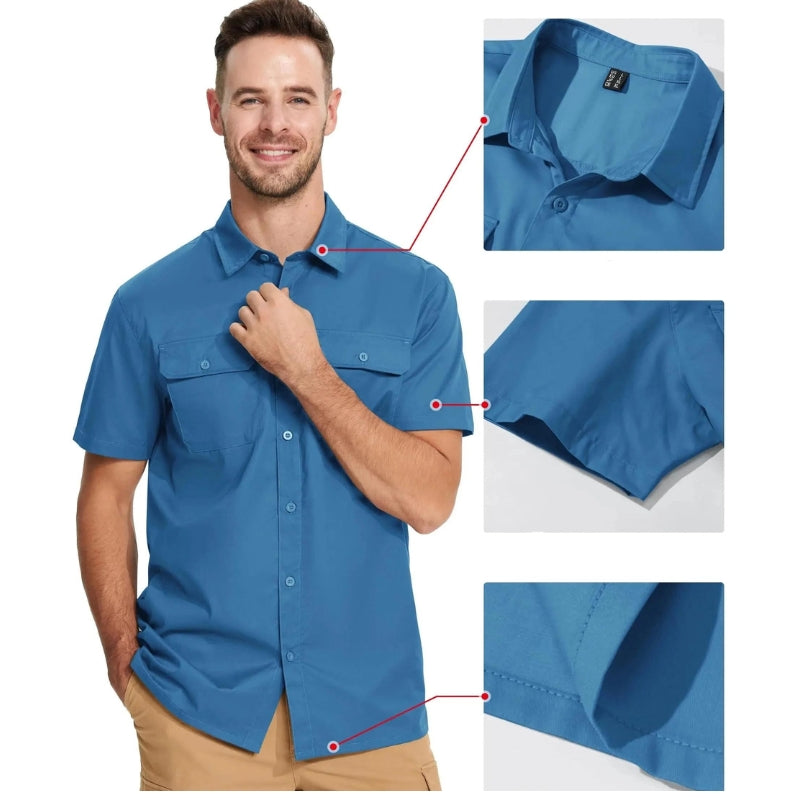 Camisa Masculina Manga Curta Montevie