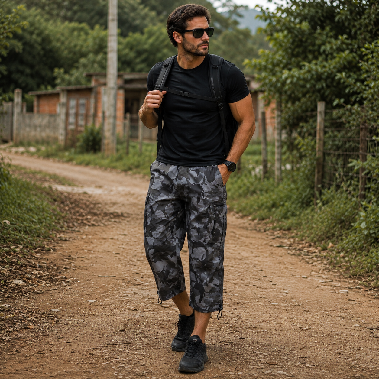 Bermuda Tática Cargo Masculino Montevie