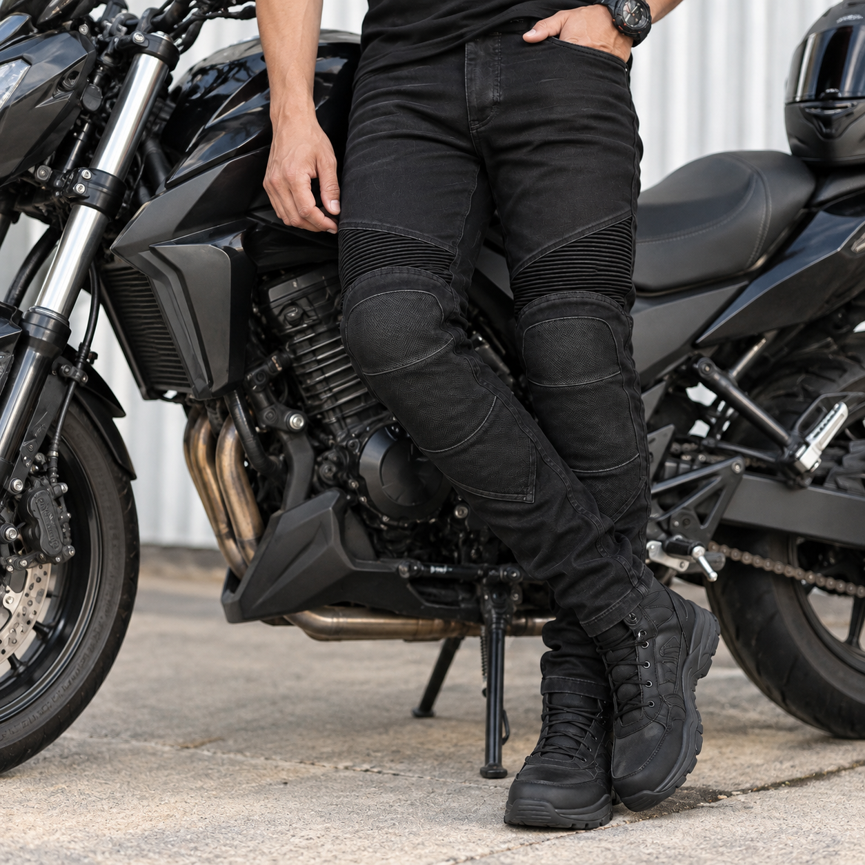Calça Jeans Motociclista Antiqueda Montevie