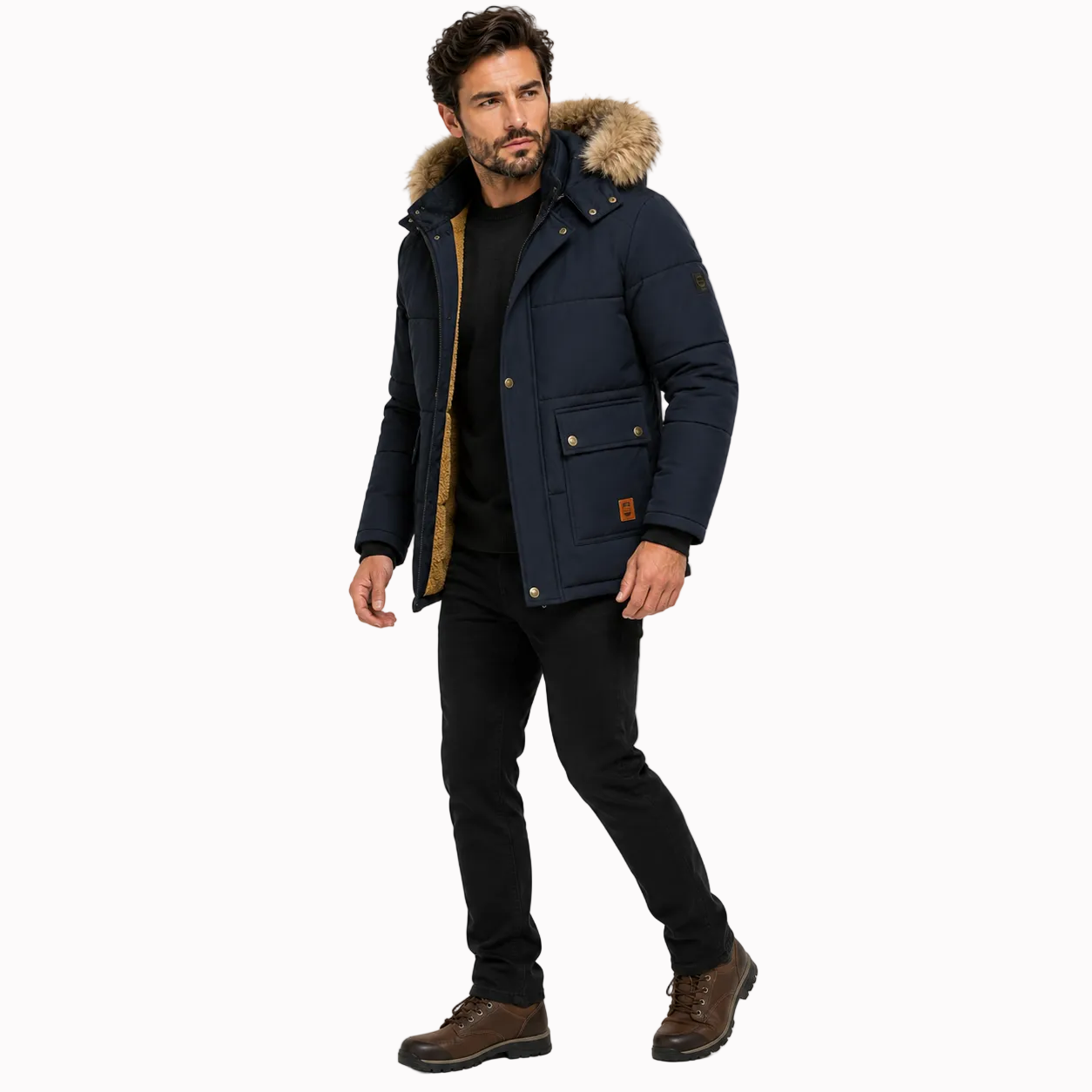 Jaqueta Parka Masculina Interior Lã Vie