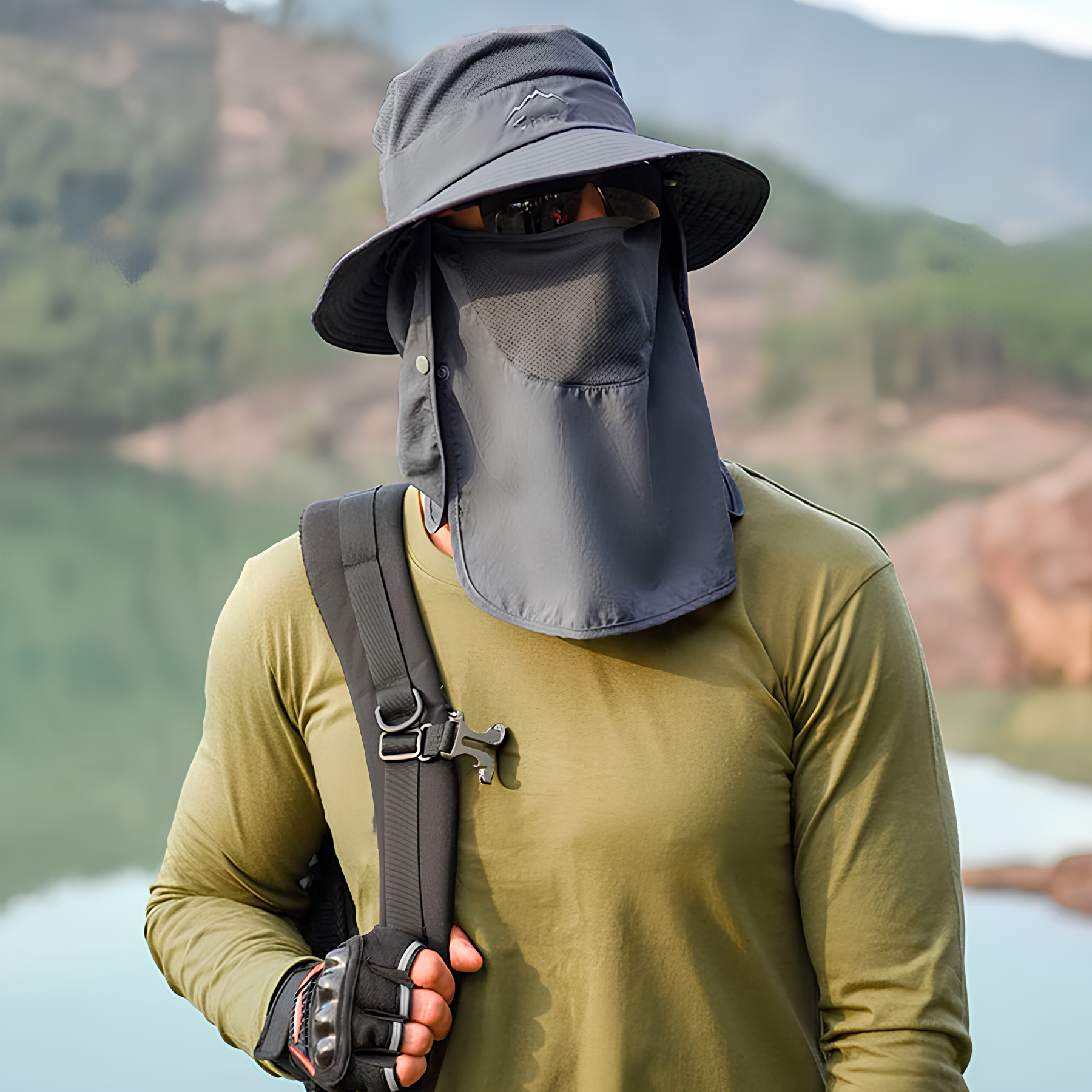 Chapéu Protetor Pescoço e Rosto Montevie