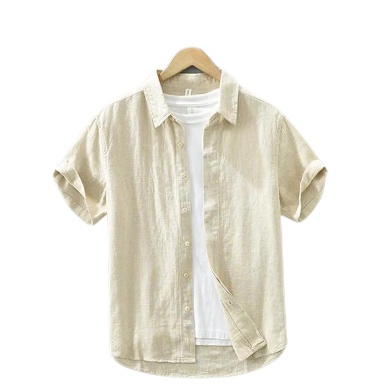 Camisa de Linho Masculina Old Money Itália