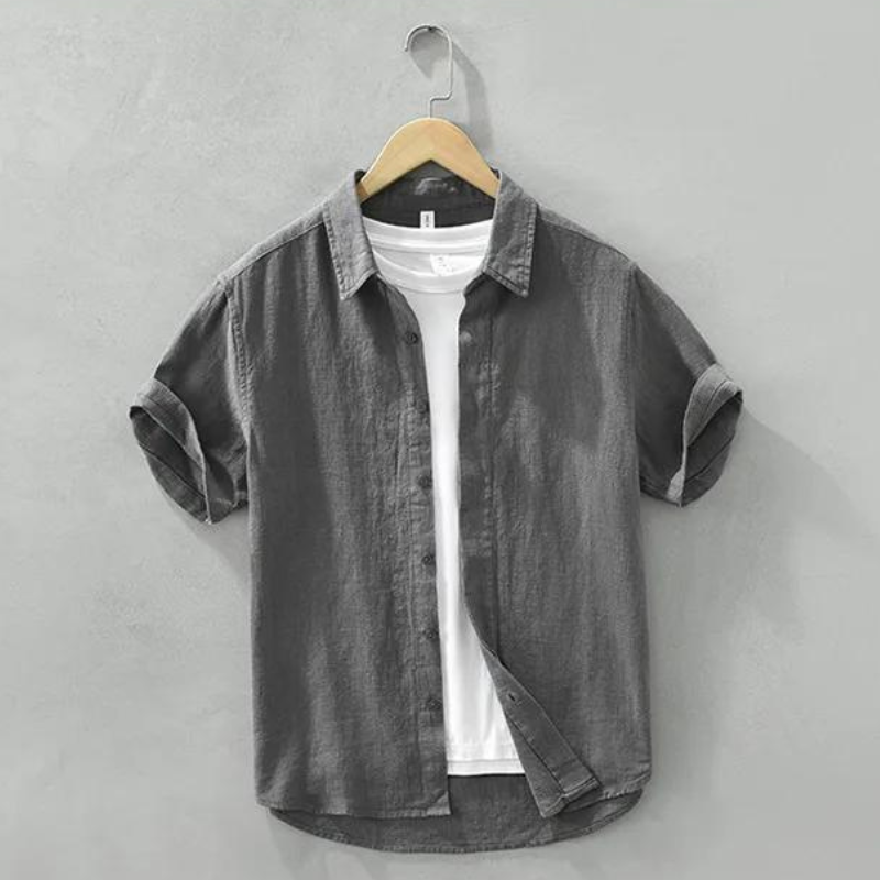 Camisa de Linho Masculina Old Money Itália