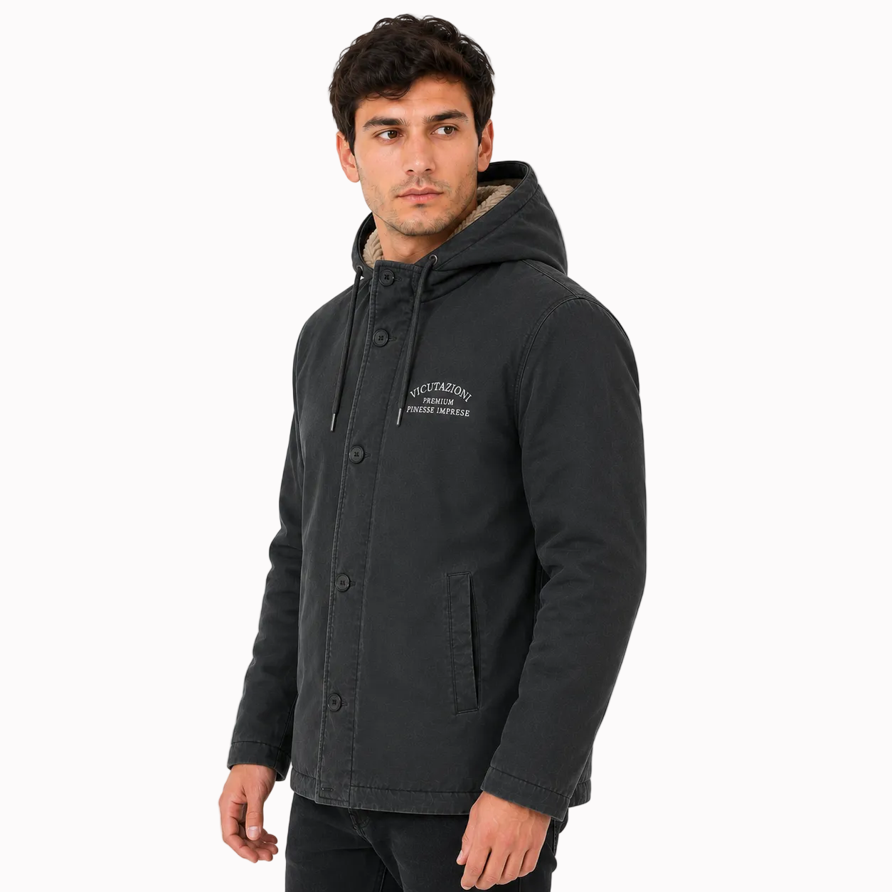 Jaqueta Bomber Masculina de Lã Montevie