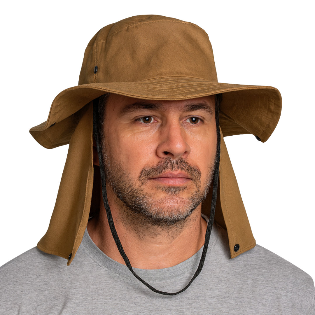 Chapéu Pescador Australiano com Proteção Pescoço