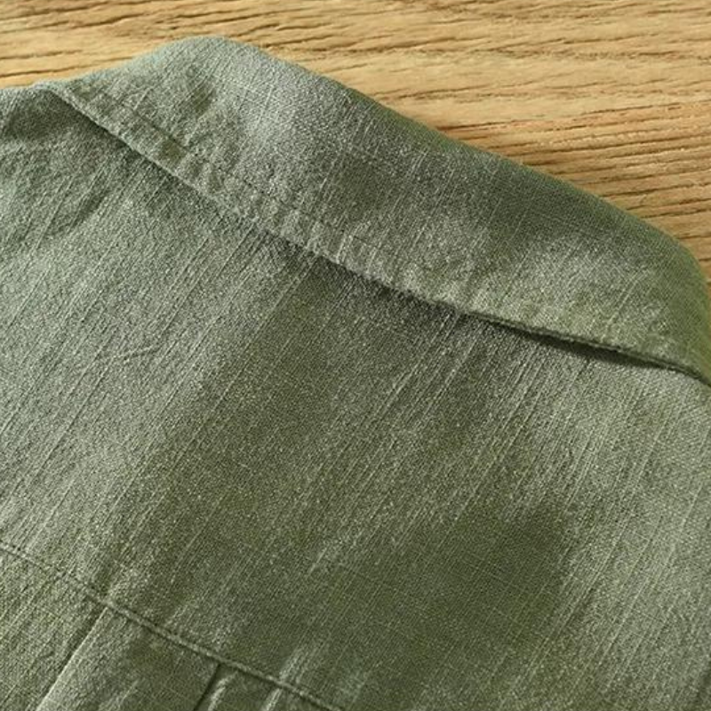 Camisa de Linho Masculina Old Money Itália