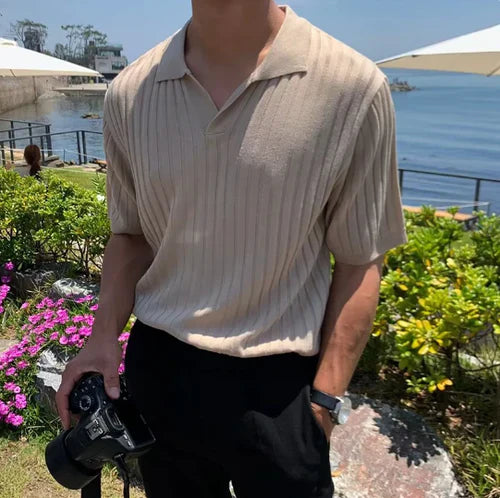 Polo de Algodão Canelado New Money