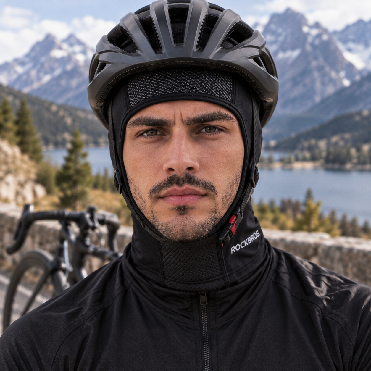 Máscara Facial de Ciclismo UPF50+ Seda Gelada Montevie