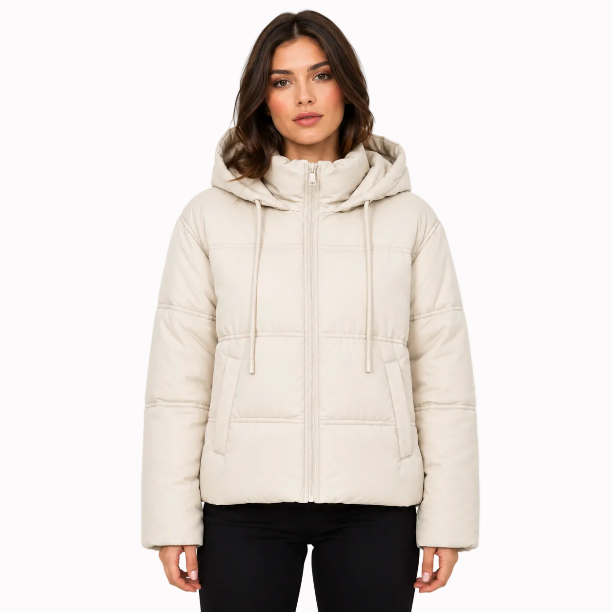 Jaqueta Puffer Feminina Vintage Labella Montevie