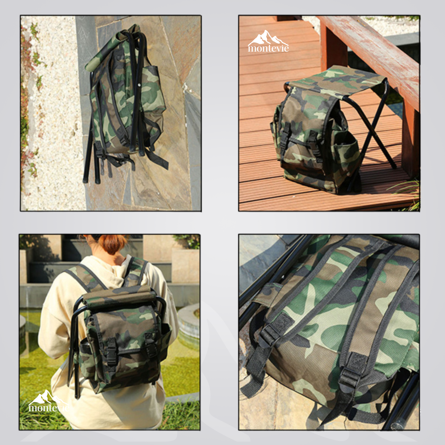 Banco Portátil com Mochila Montevie