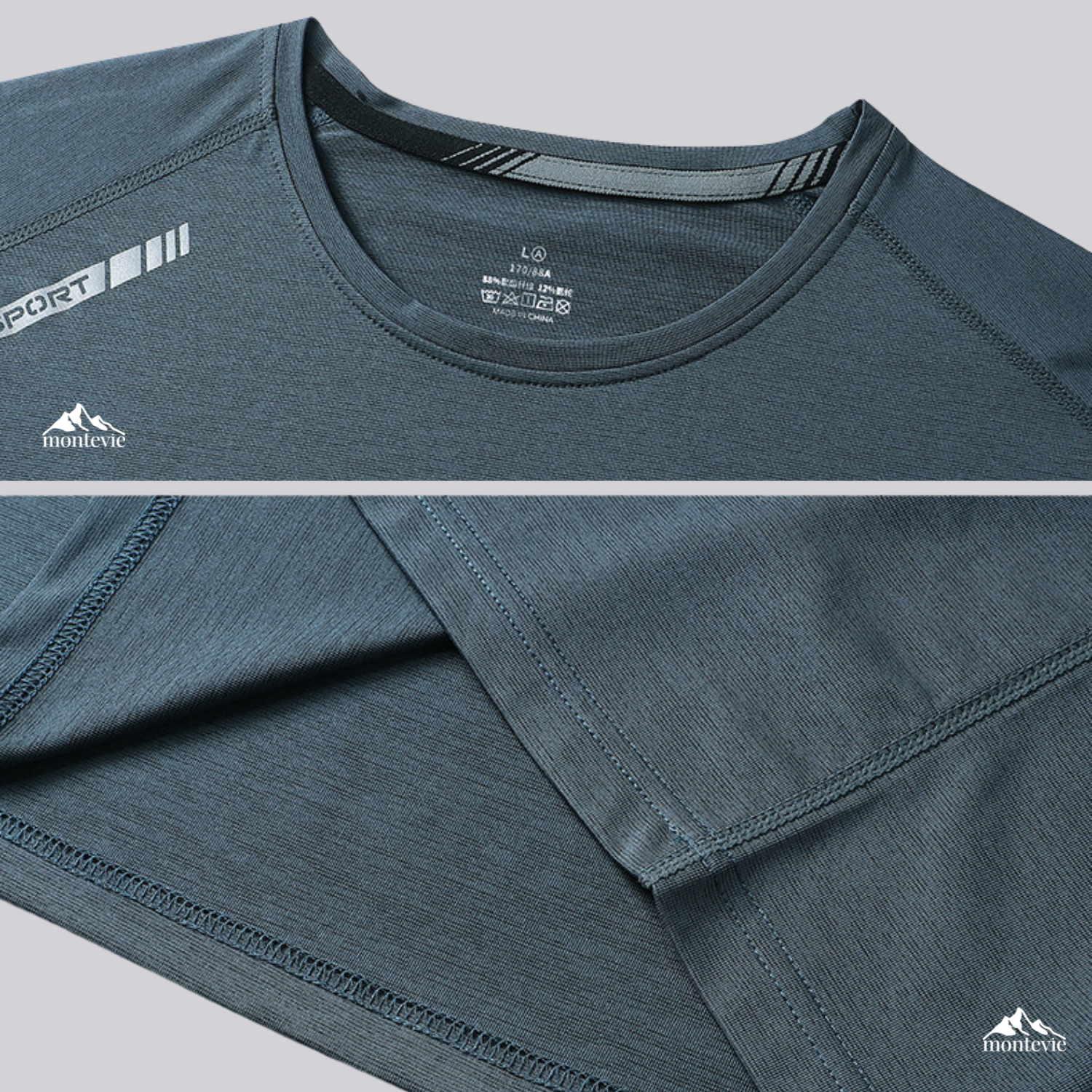 Camiseta Masculina Sport Trainning Dry Fit Montevie