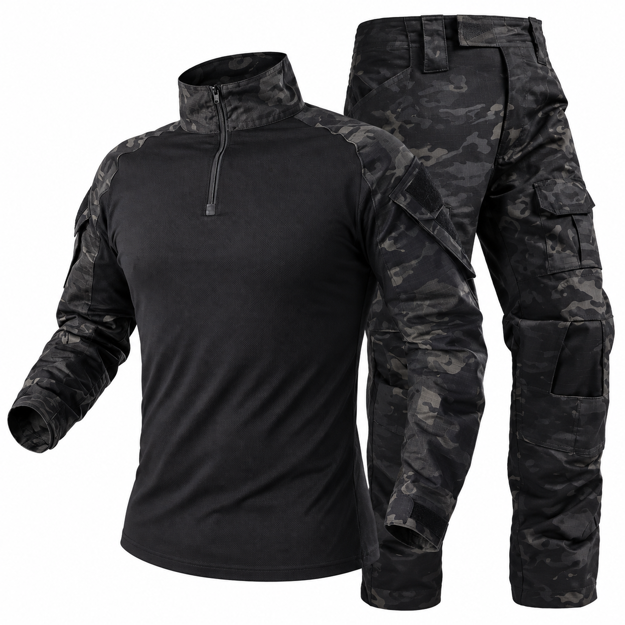 Uniforme Tático Camuflado Camisa e Calça Montevie