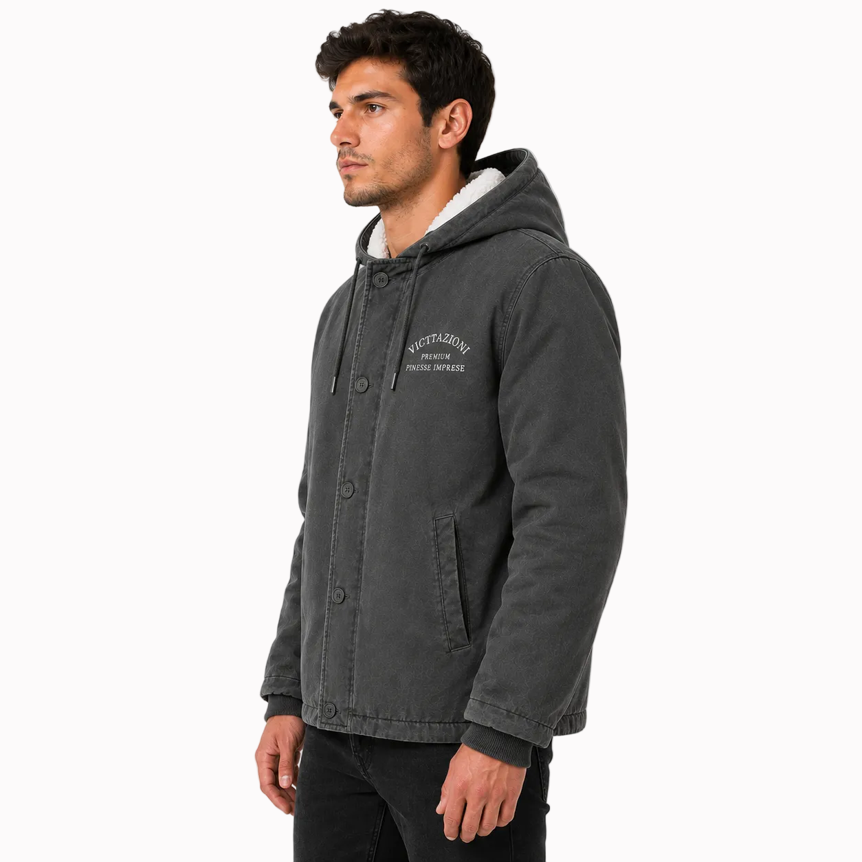 Jaqueta Bomber Masculina de Lã Montevie