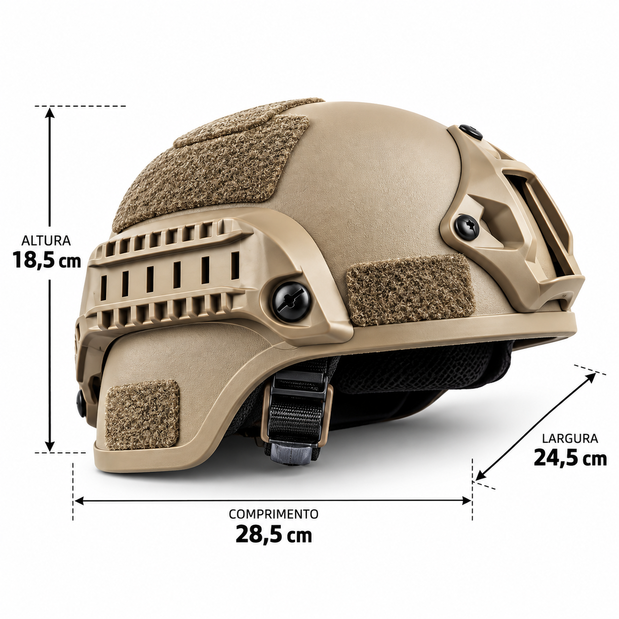 Capacete Tático Mich 2000 Airsoft Montevie