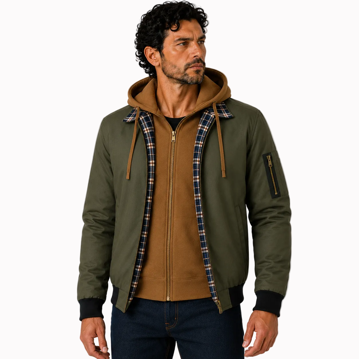 Jaqueta Masculina HoodBomber Montevie