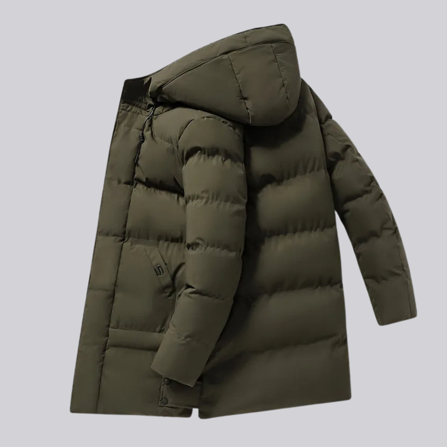 Jaqueta Masculina Puffer Longa Plus Size Montevie