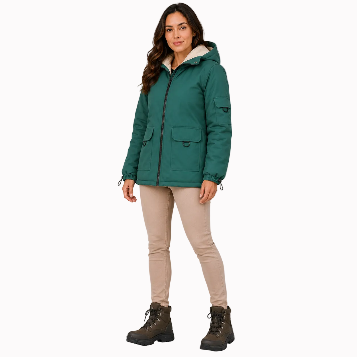 Jaqueta Parka Feminina Forrada Montevie