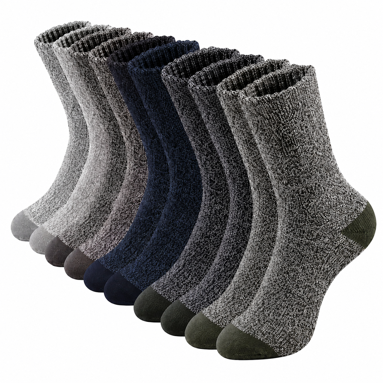 5 Pares de Meias De Lã Masculino Montevie