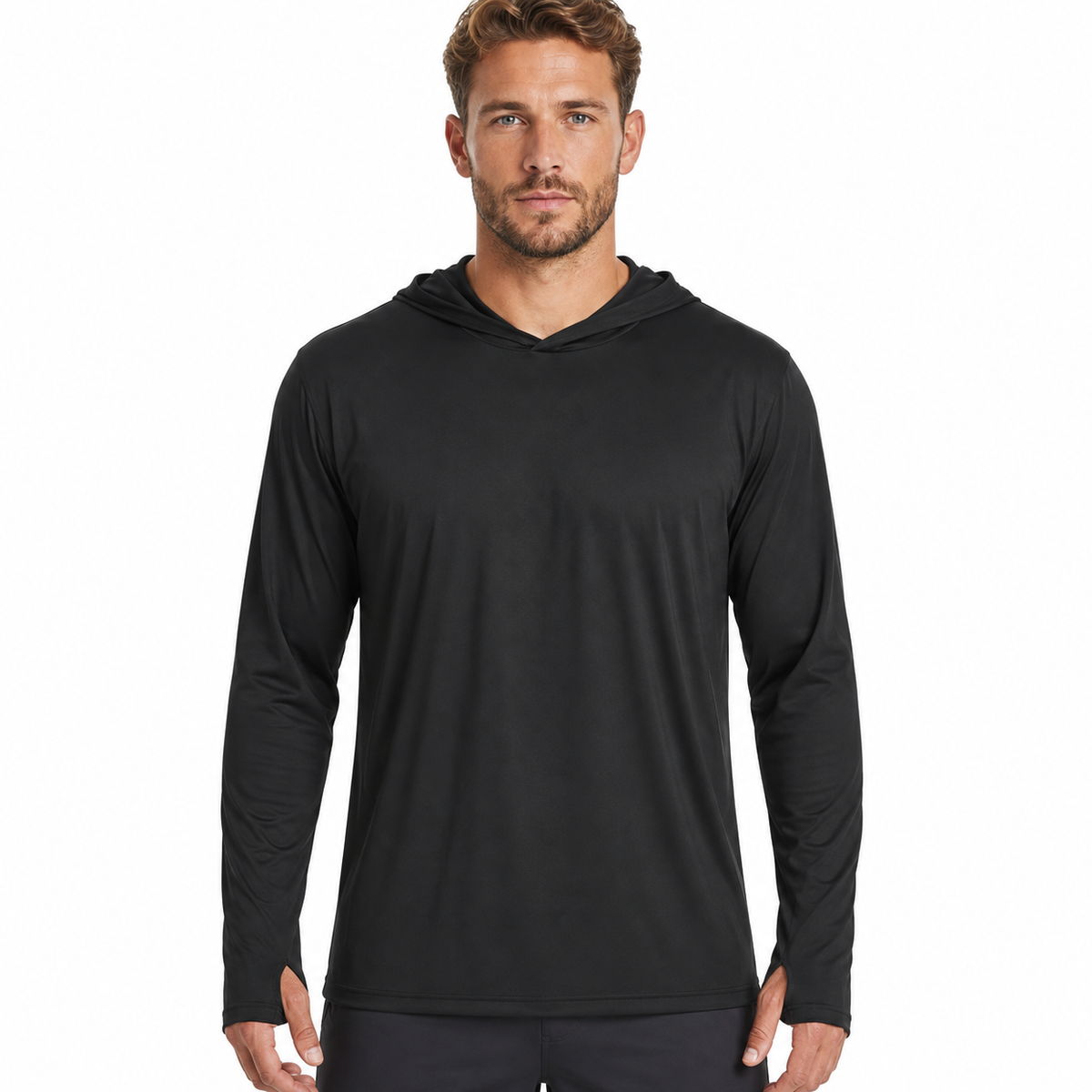 Blusa Masculina Térmica Anti-UV com Capuz Montevie