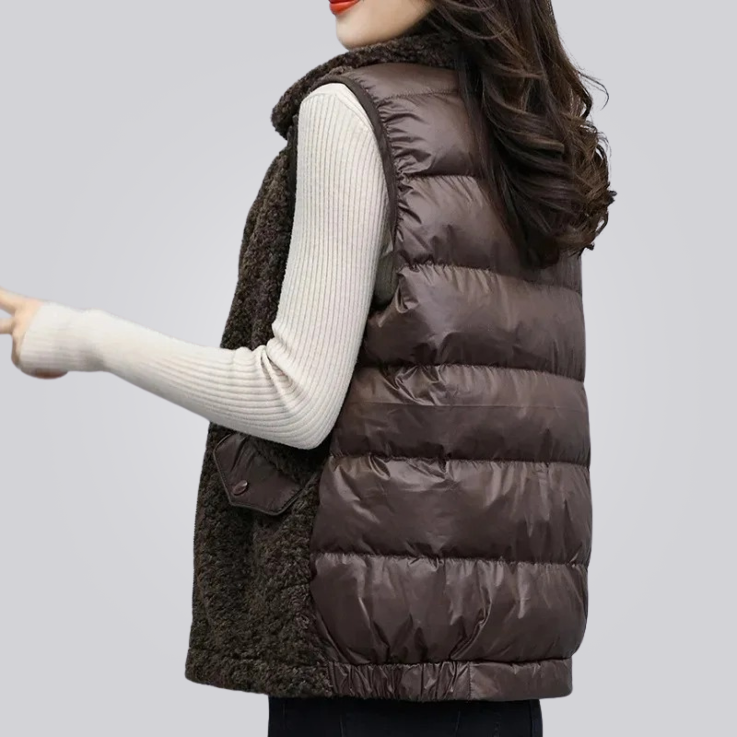 Colete Feminino Puffer em Lã Montevie