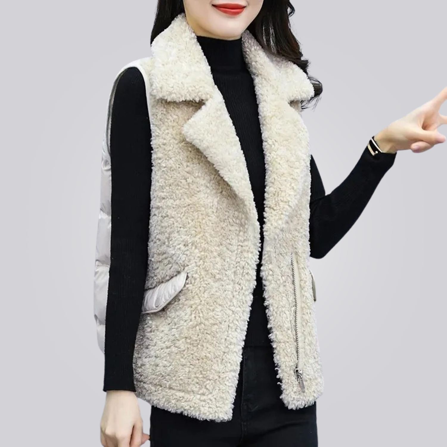 Colete Feminino Puffer em Lã Montevie