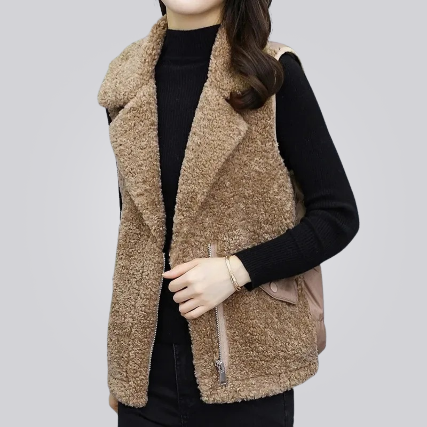 Colete Feminino Puffer em Lã Montevie