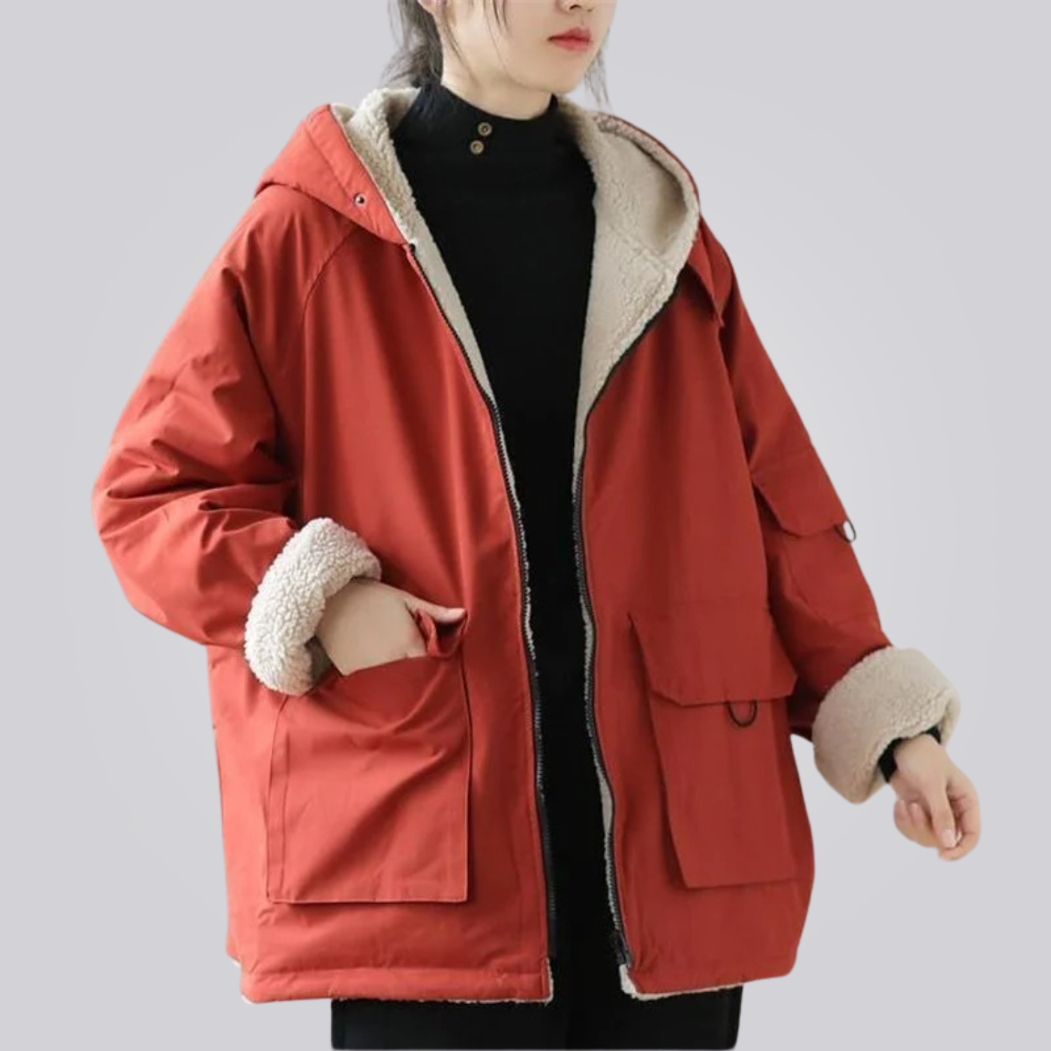 Jaqueta Parka Feminina Forrada Montevie