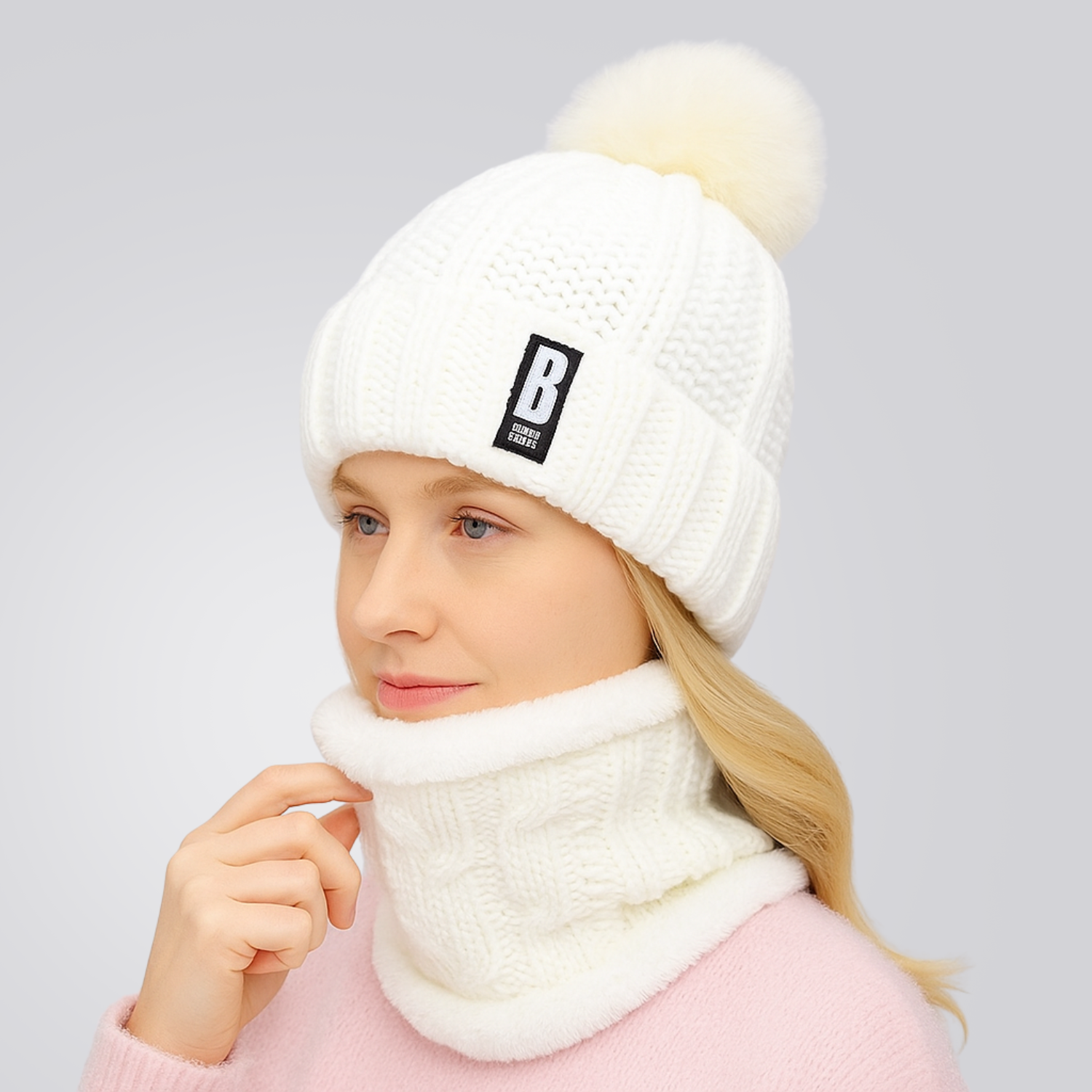 Gorro e Protetor de Pescoço Feminino Confort Montevie