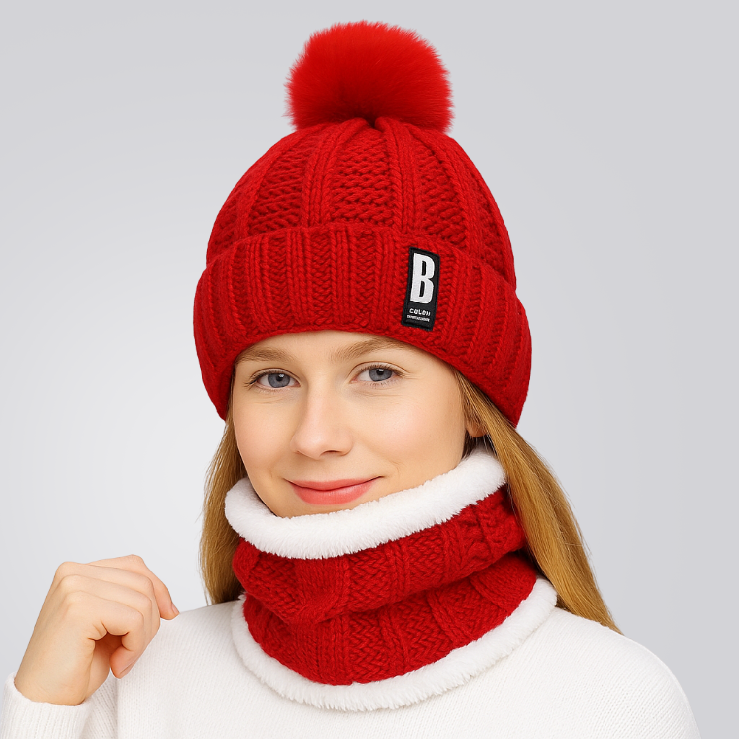 Gorro e Protetor de Pescoço Feminino Confort Montevie