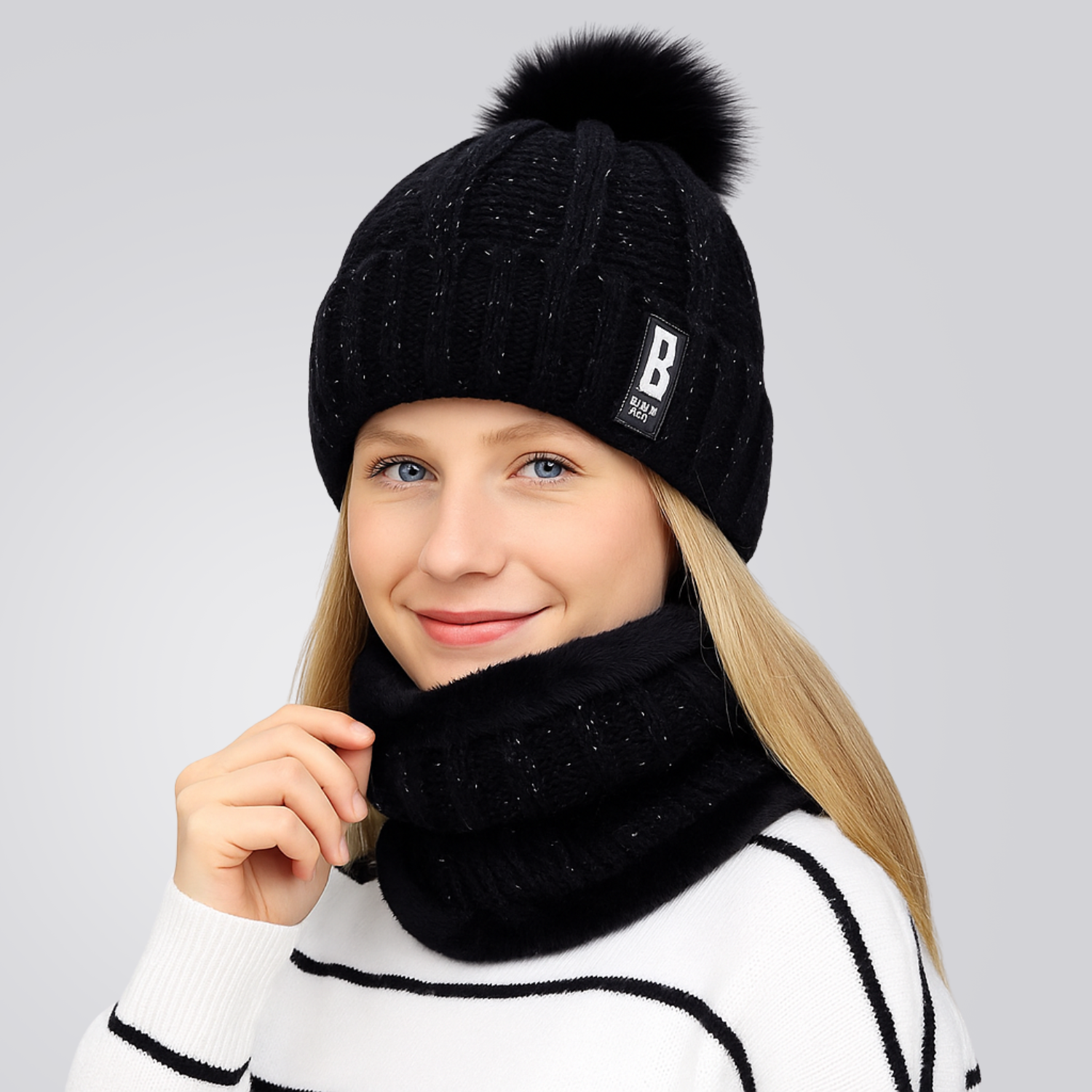 Gorro e Protetor de Pescoço Feminino Confort Montevie