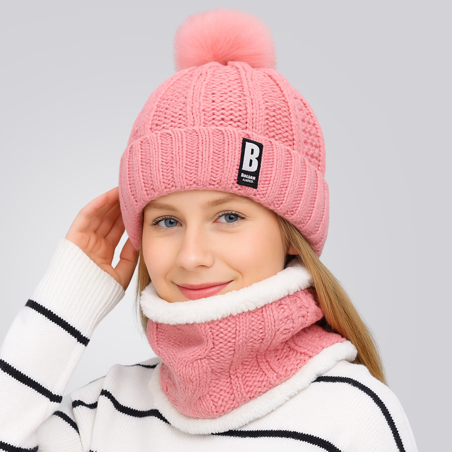 Gorro e Protetor de Pescoço Feminino Confort Montevie