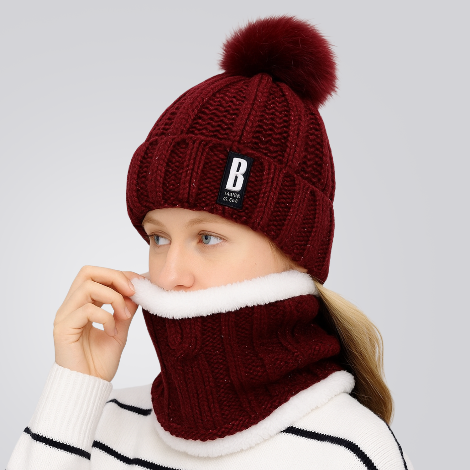 Gorro e Protetor de Pescoço Feminino Confort Montevie
