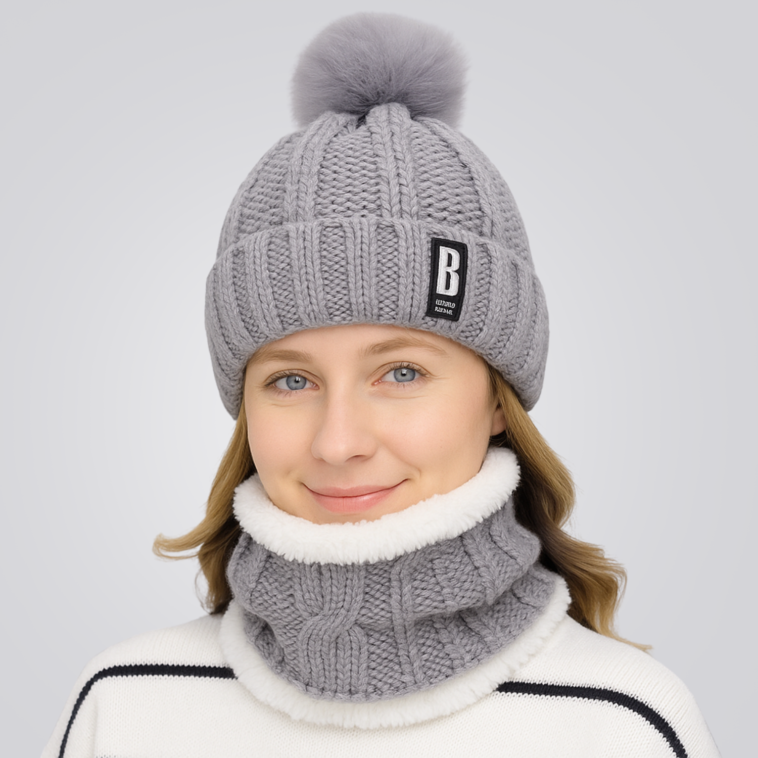 Gorro e Protetor de Pescoço Feminino Confort Montevie