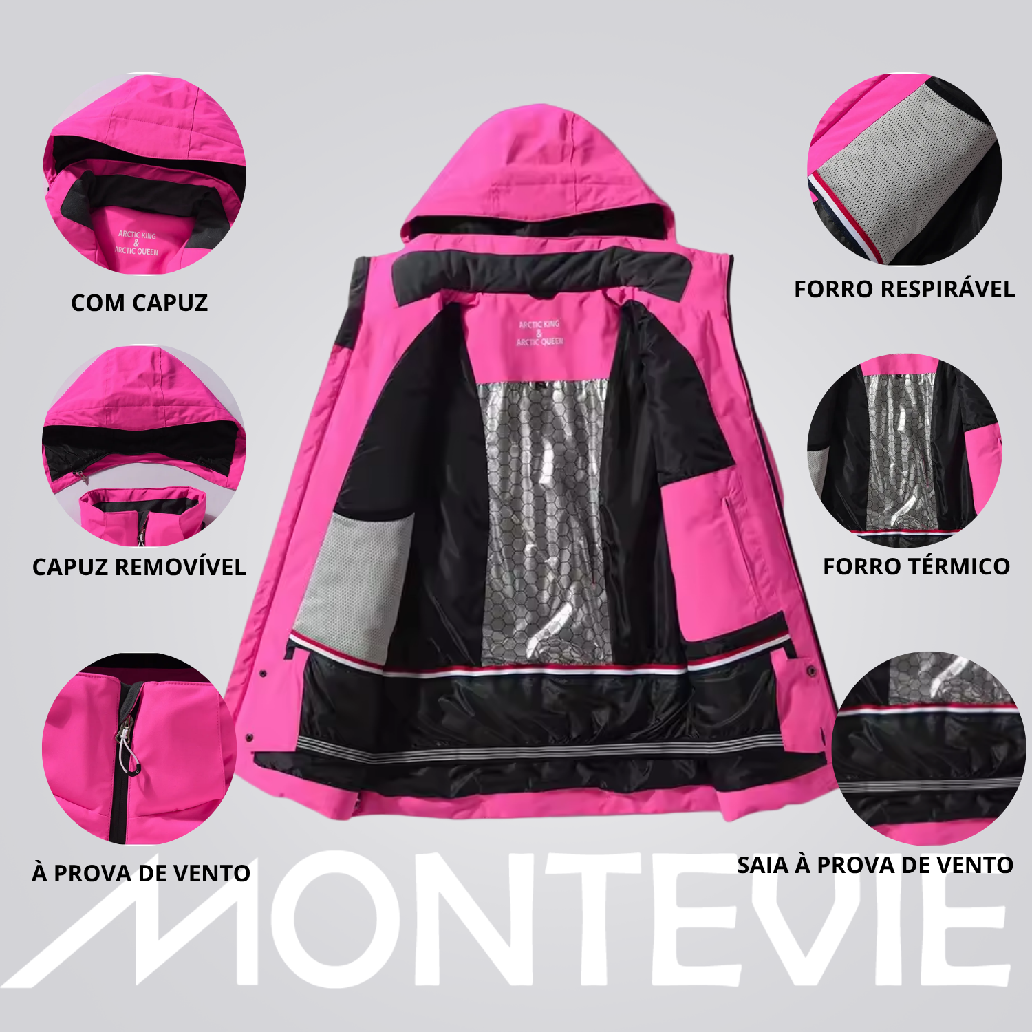 Jaqueta Feminina Snowboard SKI Montevie -30ºC
