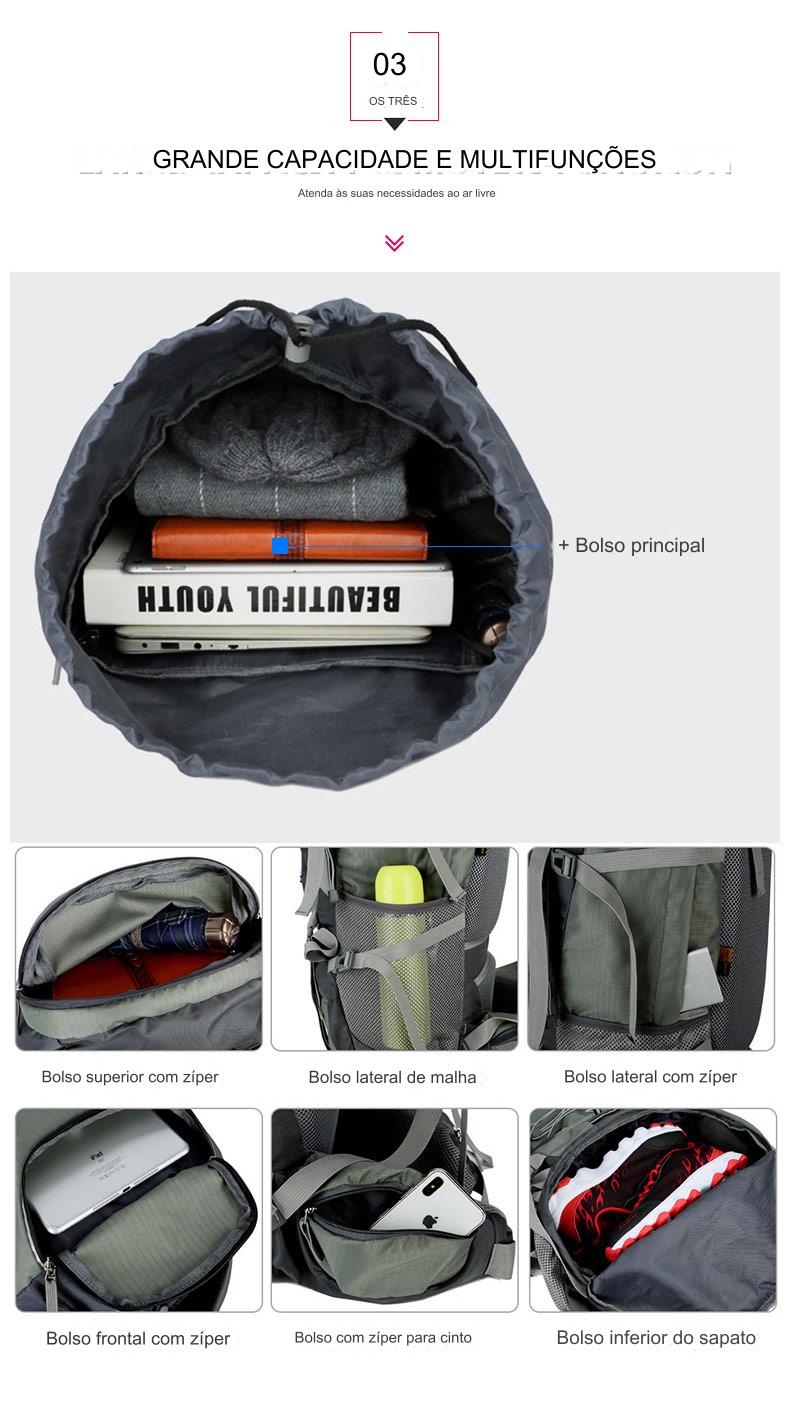 Mochila Cargueira Trekking All Montevie 75L