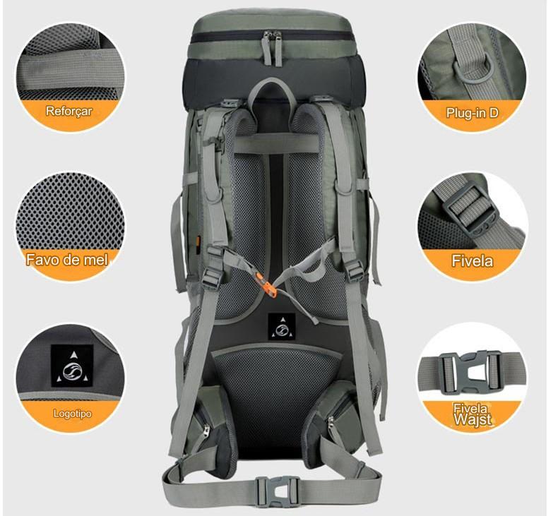 Mochila Cargueira Trekking All Montevie 75L
