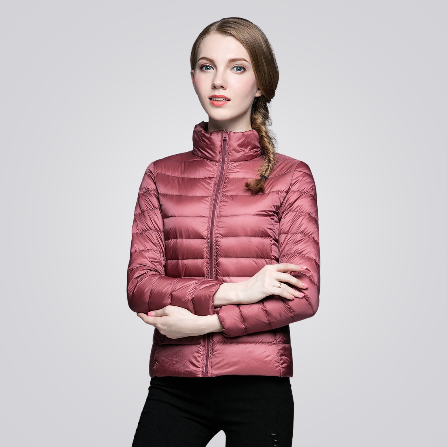 Jaqueta Puffer Feminina Pluma Montevie