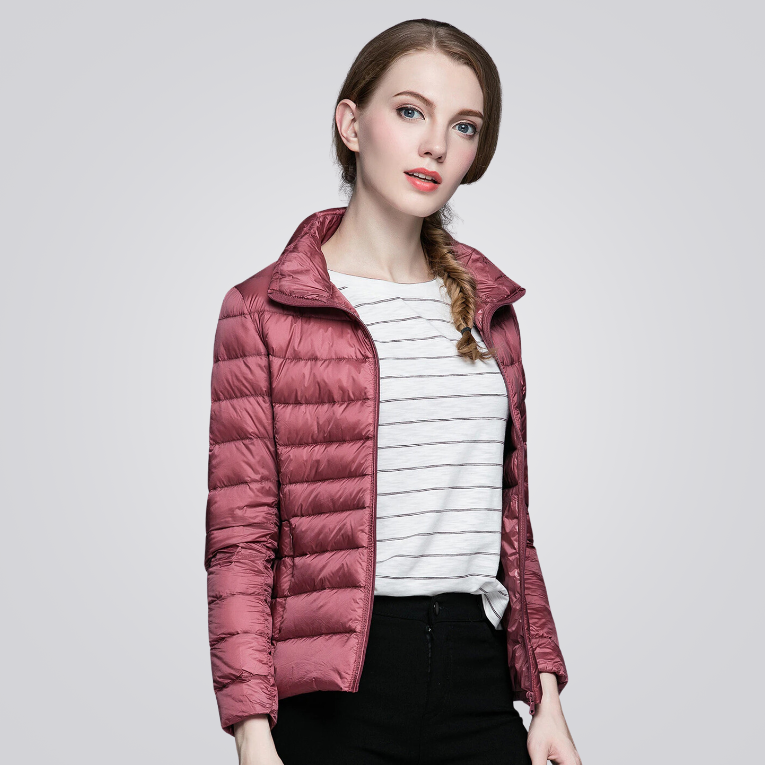 Jaqueta Puffer Feminina Pluma Montevie