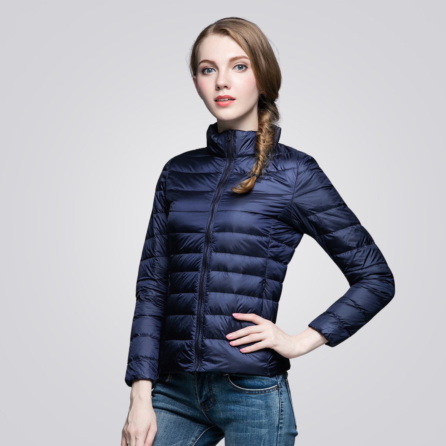Jaqueta Puffer Feminina Pluma Montevie