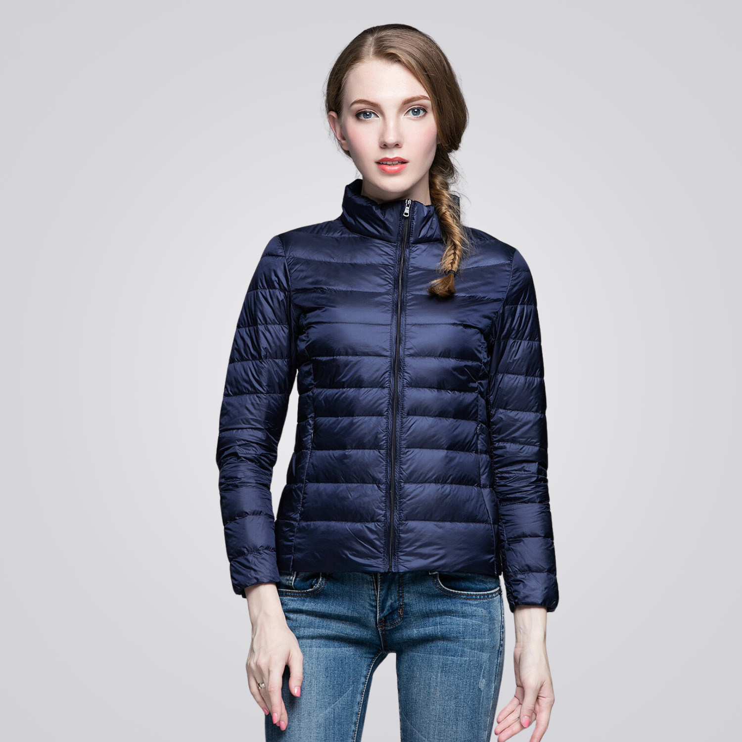 Jaqueta Puffer Feminina Pluma Montevie
