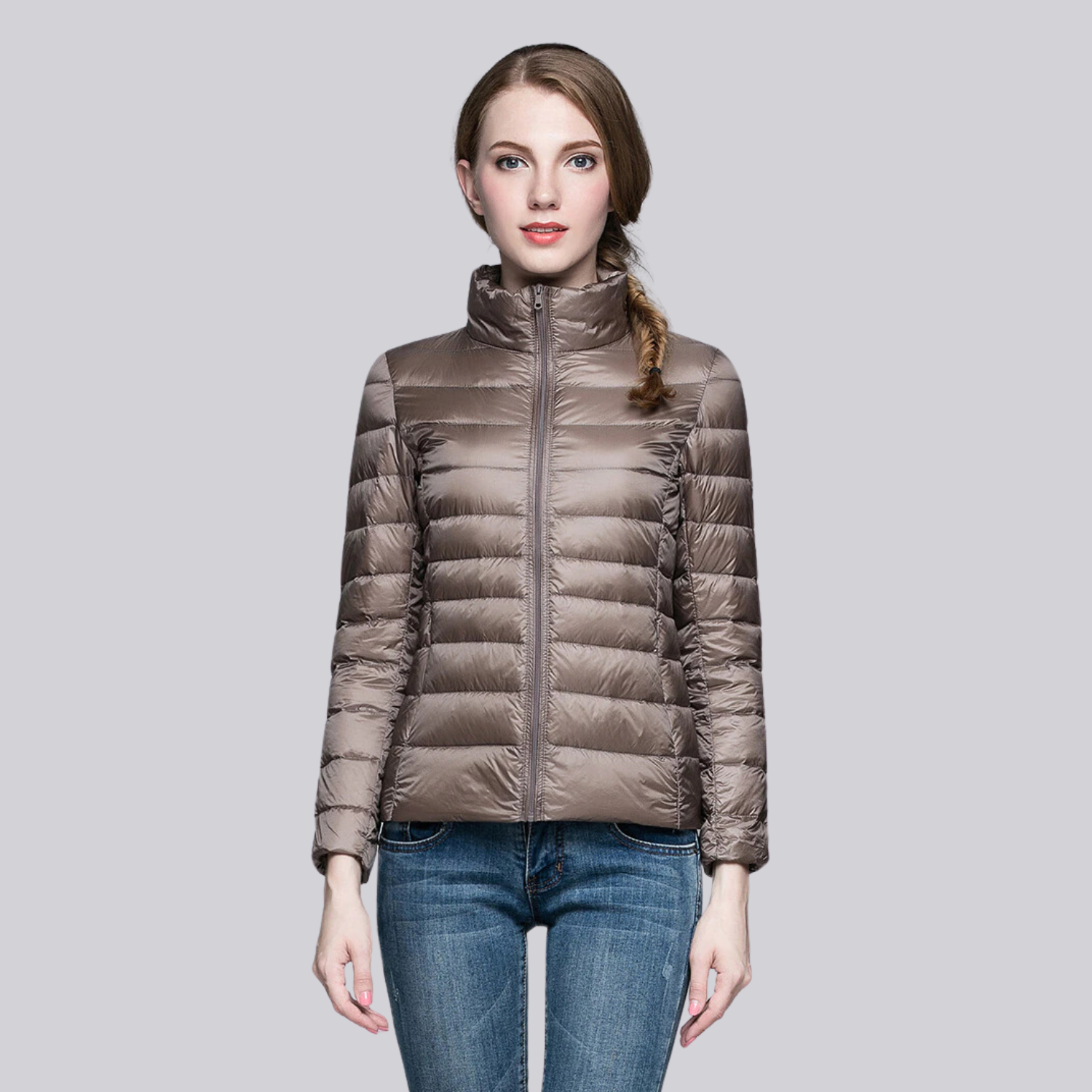 Jaqueta Puffer Feminina Pluma Montevie