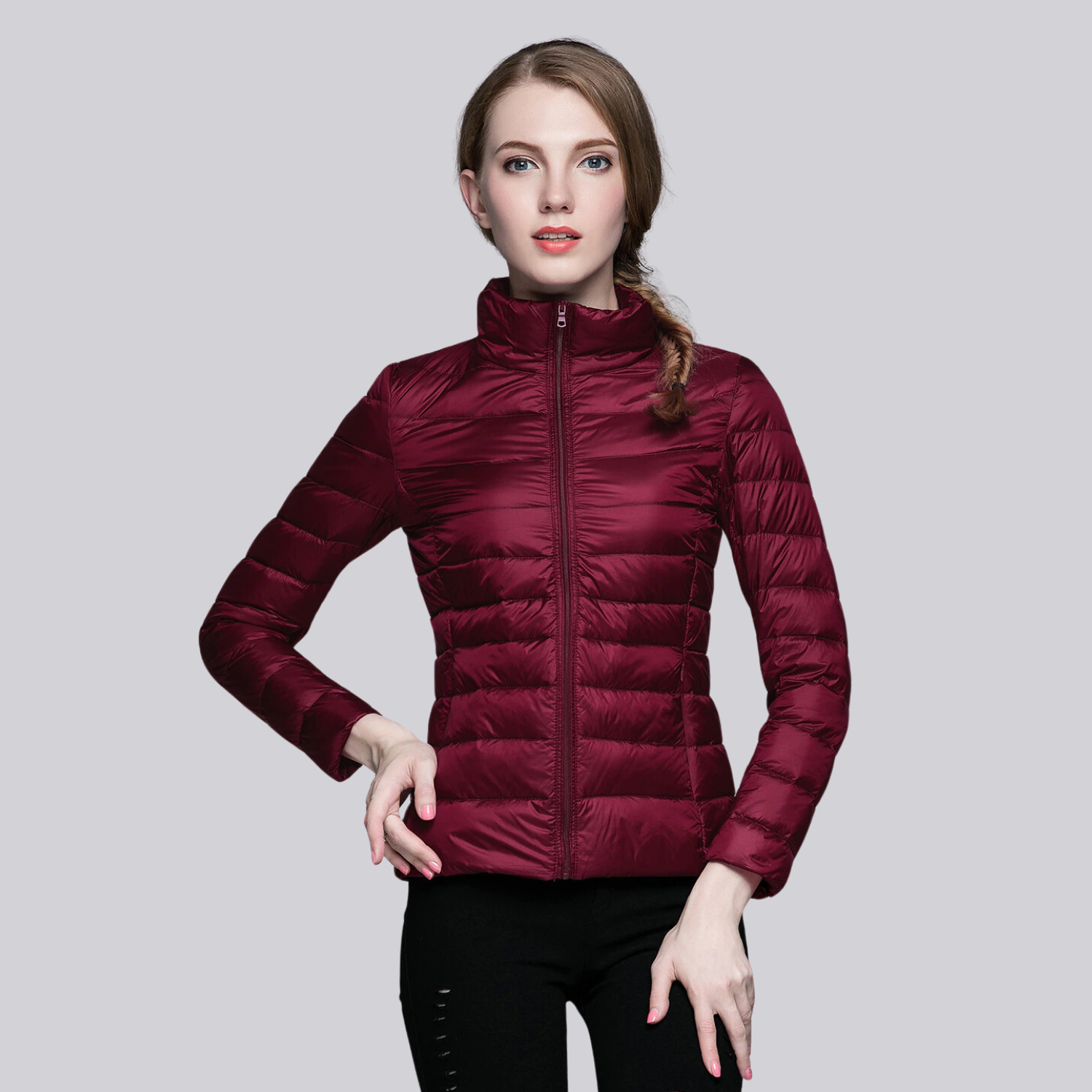 Jaqueta Puffer Feminina Pluma Montevie