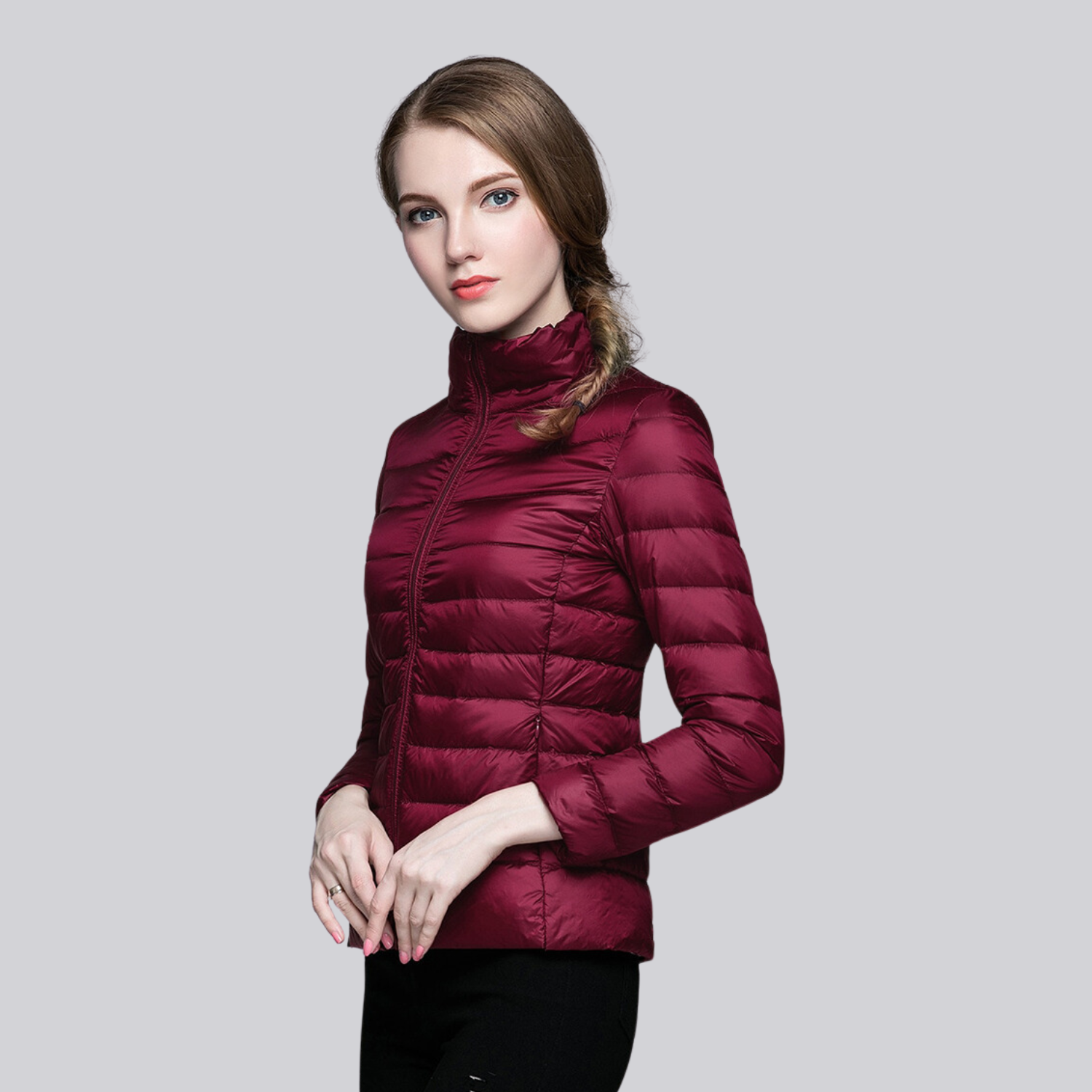 Jaqueta Puffer Feminina Pluma Montevie