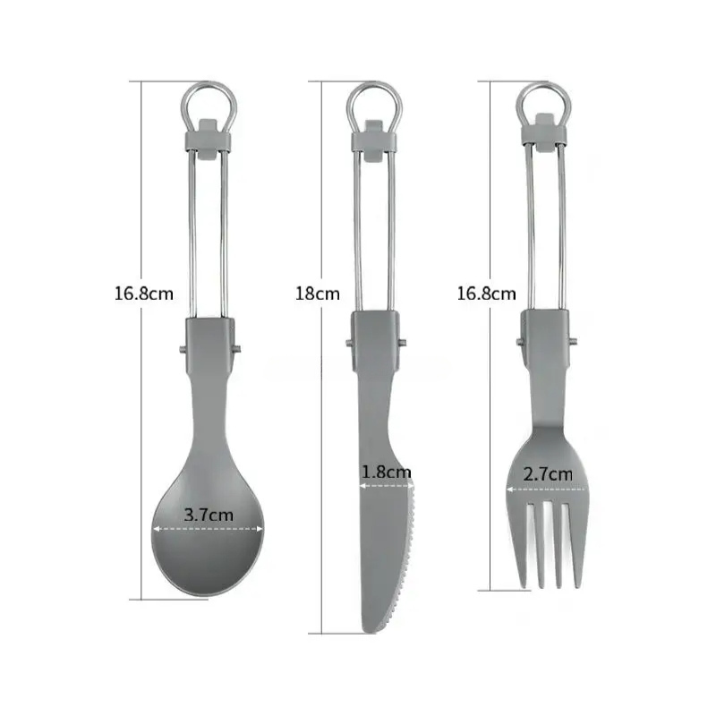 KIT Talher Portátil para Camping em Titânio Montevie