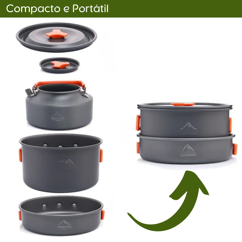 Kit Panelas de Camping Montevie