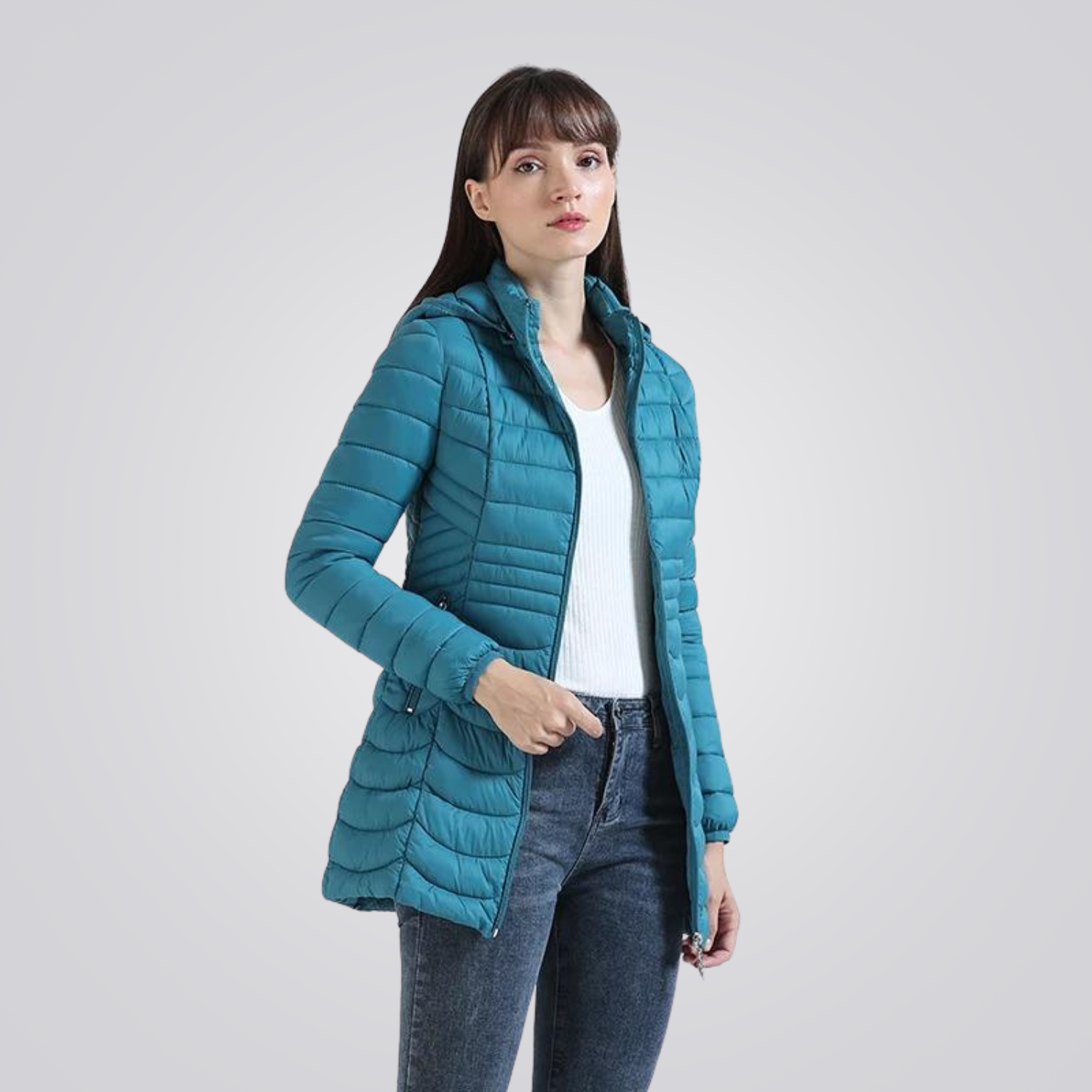Jaqueta Puffer Feminina Longa Sant Montevie -5°C