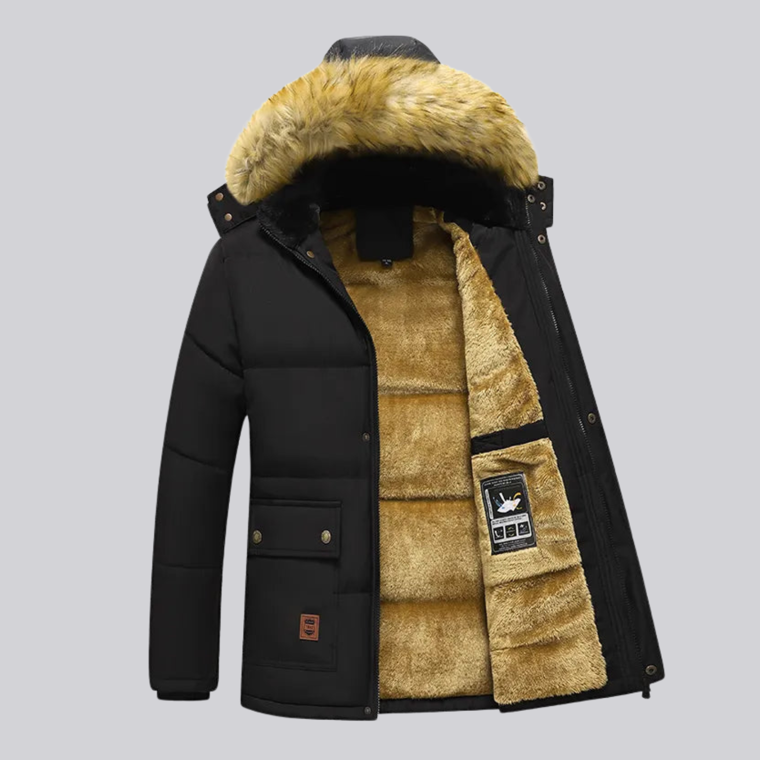 Jaqueta Parka Masculina Interior Lã Vie Montevie